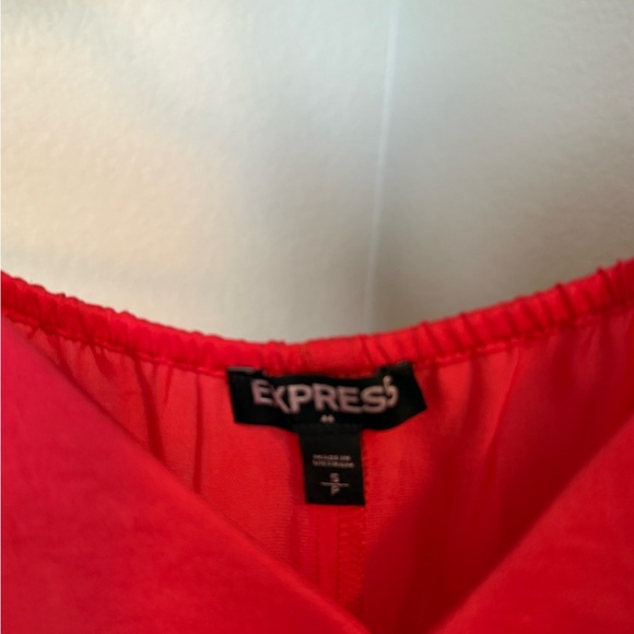 Express Red Ruffle Dress - Picture 3 of 3